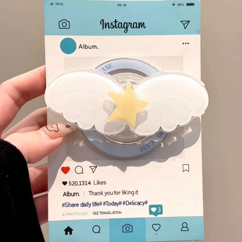 Cloud Wing Star Rotating Phone Grip