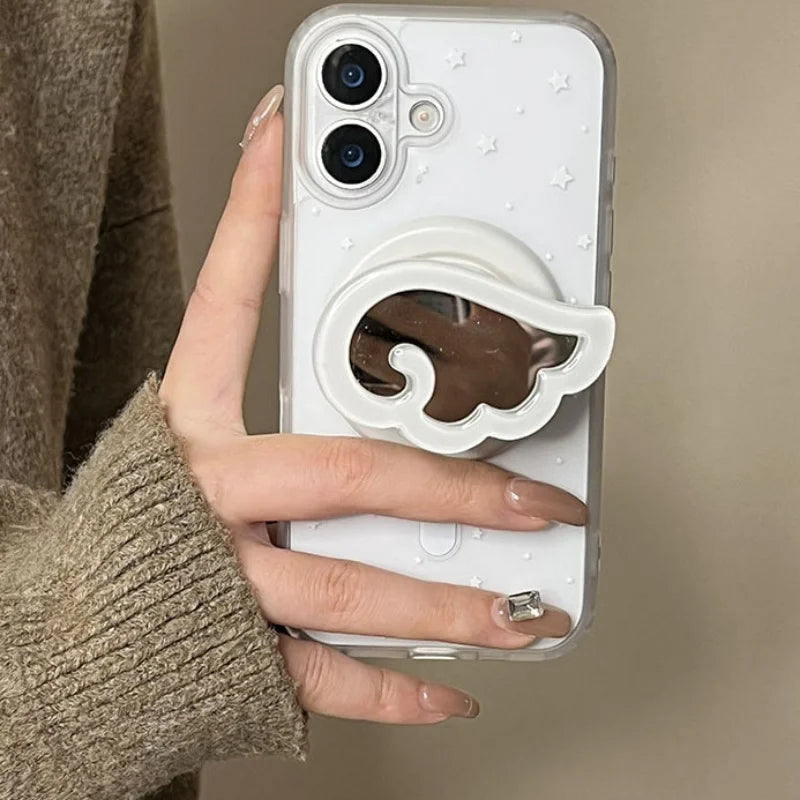 Angel Wings Mirror Phone Grip