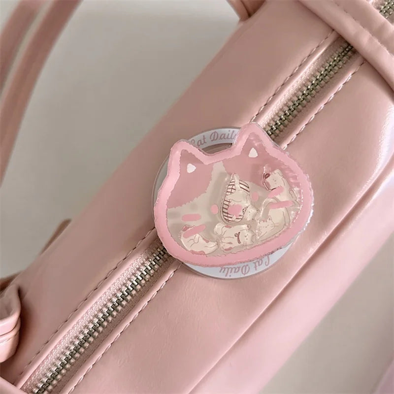 Pink Kitten Shake Phone Grip