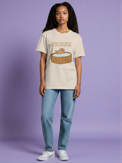 Sorry I'm Busy Disassociating t-shirt